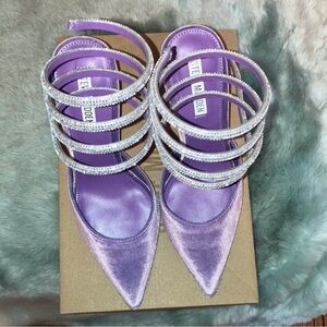 Steve Madden Purple Spiral Strap Heels